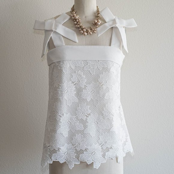 Banana Republic Limited Edition Tops - LIMITED EDITION BANANA REPULIC Lace & Bow Tank Top